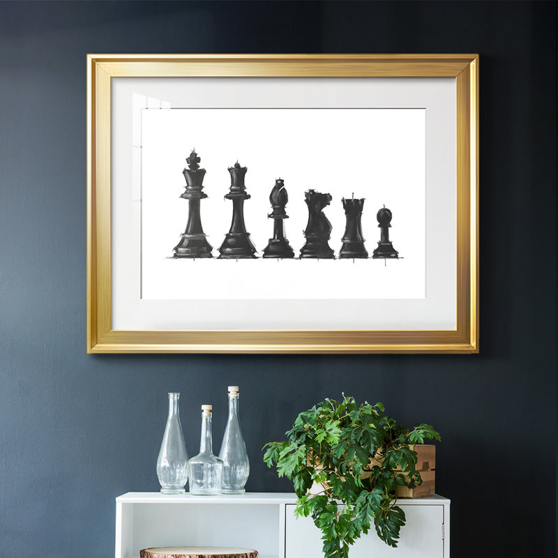«Start Line Up I», impression sur papier, Or, H 15 po x l 21 po x P 1,5 po