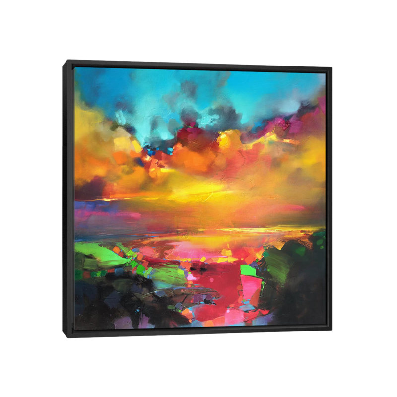Consonor and Disson - Impression, H 16 po x l 16 po x p 1 po, Toile avec cadre noir