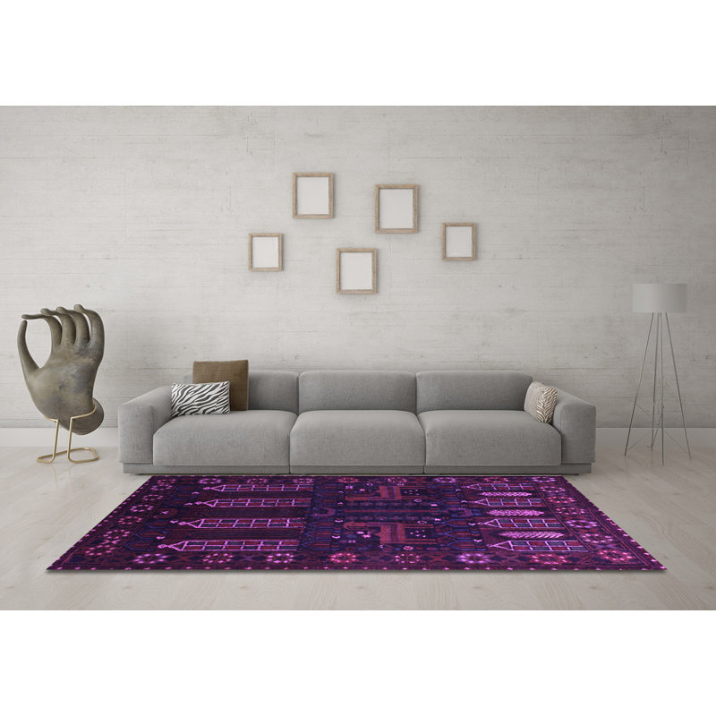 Tapis mauve Traditional 2480, Carré 5 pi