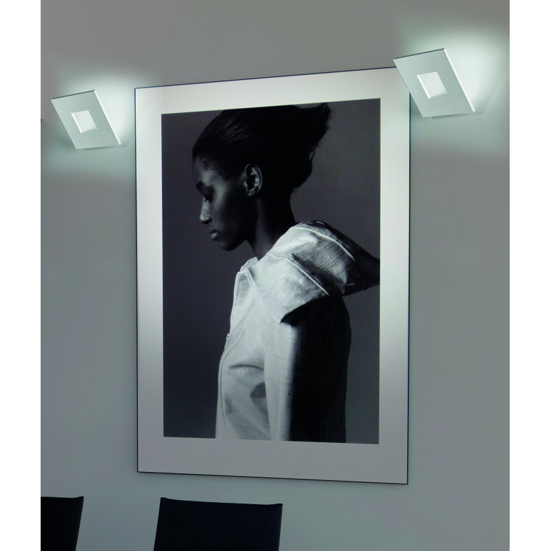 LED Armed Sconce, White