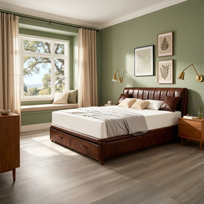 10 grands matelas en mousse viscoélastique à thé vert en boîte, sans fibre de verre, blanc (lit non inclus)