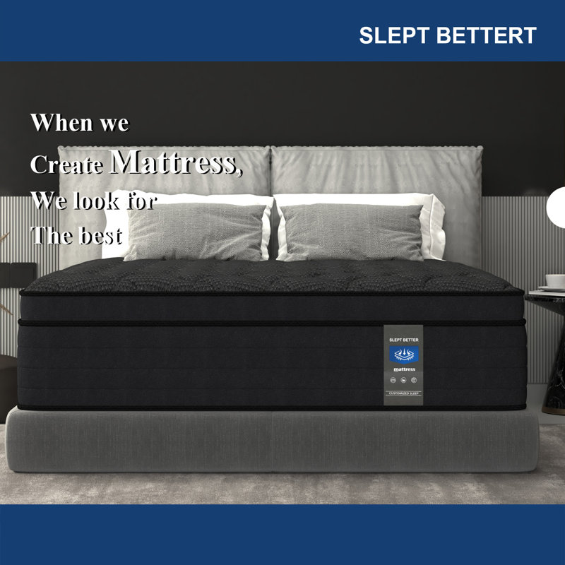 14" Medium Firm Gel Memory Foam Hybrid Pocket Spring Mattress in a Box, Pressure Relief, Motion Isolation, CertiPUR-US Certified
