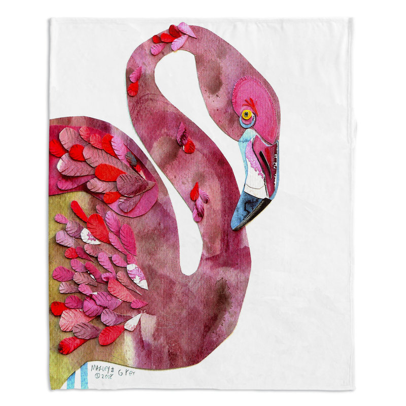  Couverture Flamingo, 68 po x 80 po