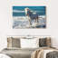 Brampt Camargue qui court sur la plage-107679769
