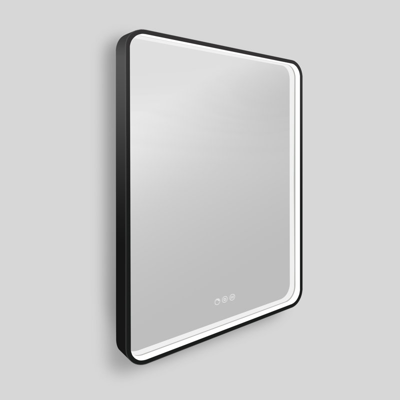 Streamline Rectangular Framed LED Bathroom Vanity Mirror with Defogger, Dimmability, Colour Temperature Change