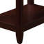 Table d'appoint avec tiroir et tablette inférieure - Conception en bois compacte pour petits appartements de construction-1762505765
