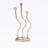15.5" Gold Metal Modern Candle Holder for Home Decor