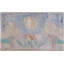American Hooked Small Scatter Size Antique 1920s Wool Rug