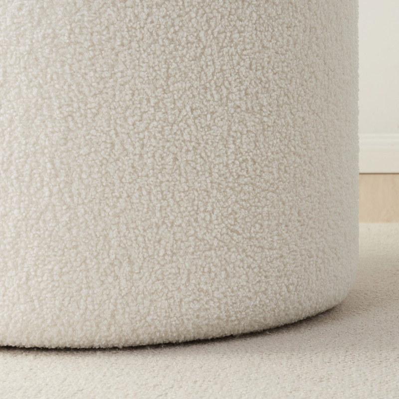 Table basse ronde avec repose-pieds Boucle