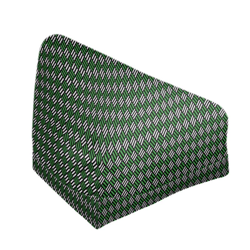 Petite chaise à sacs à billes & Leffel, Pas de bourre, Noir / Vert, H 86 po x l 2 po x P 43 po