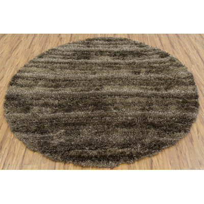 Hand Loomed Modern Area Rug in Brown/Tan/Taupe