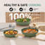 Pots and Pans Set Non Stick, 12 Piece Green Granite Kitchen Cookware Induction Compatible