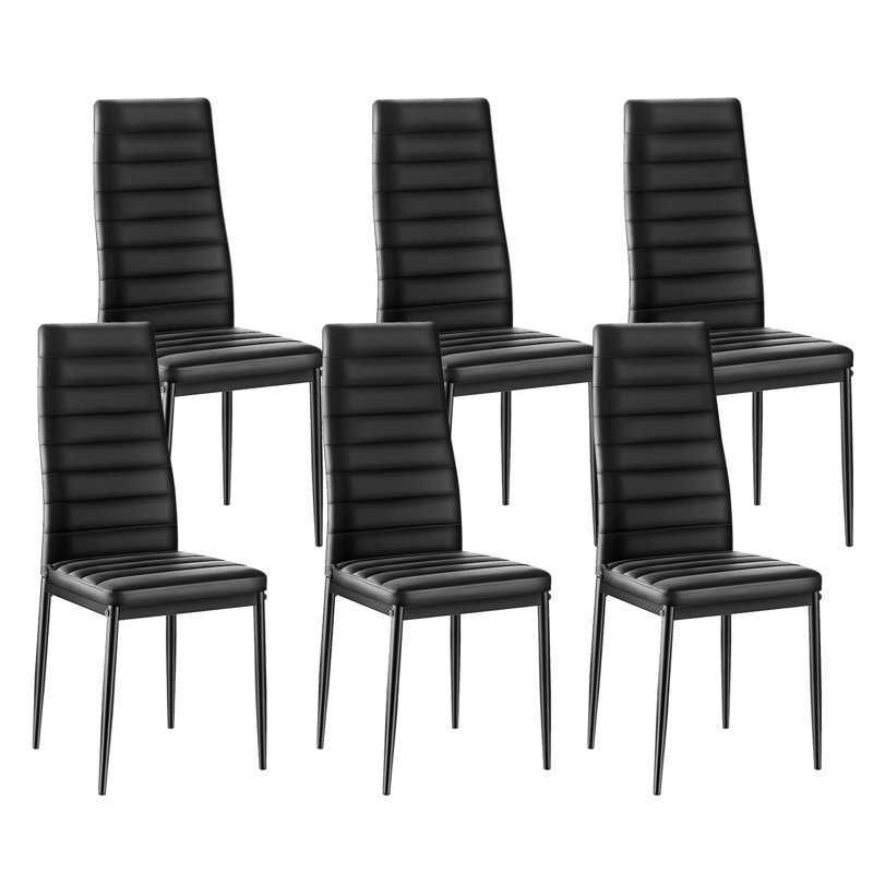 Chaises de salle à manger , Noir, Noir