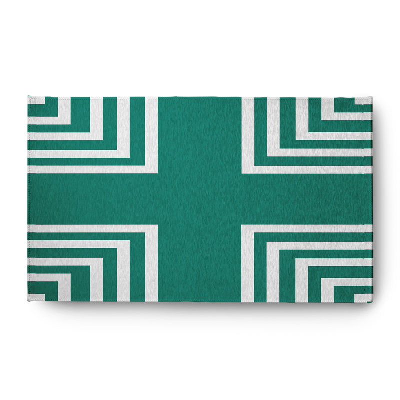 Chenille Geometric Indoor Rug, Rectangle 3' x 5'