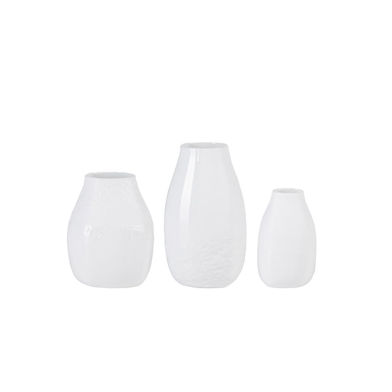 Freeform Porcelain Mini Vases - Set of 3