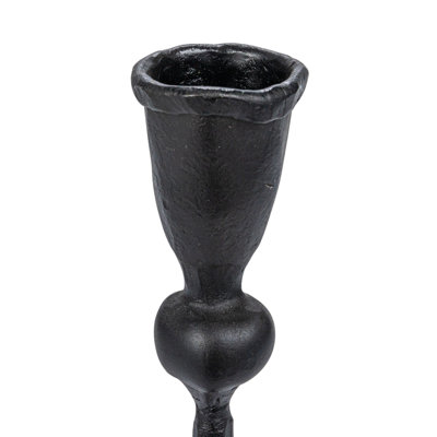 Decorative Hand-Forged Metal Taper Holder