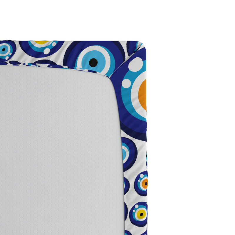 Microfiber Polka Dots Fitted Sheet, Full Fitted Sheet
