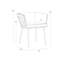 Caily Upholstered Arm Chair