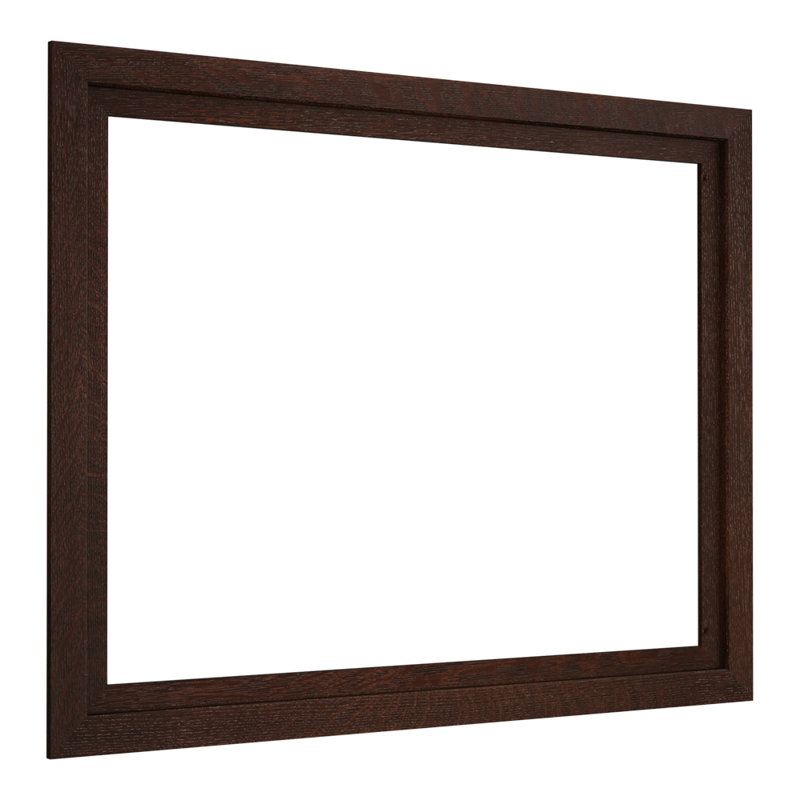 Contour de l'armoire à pharmacie en damas, 40 po de largeur, Chêne laineux, Plat / carré