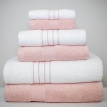 Towels GOLD light pink colour