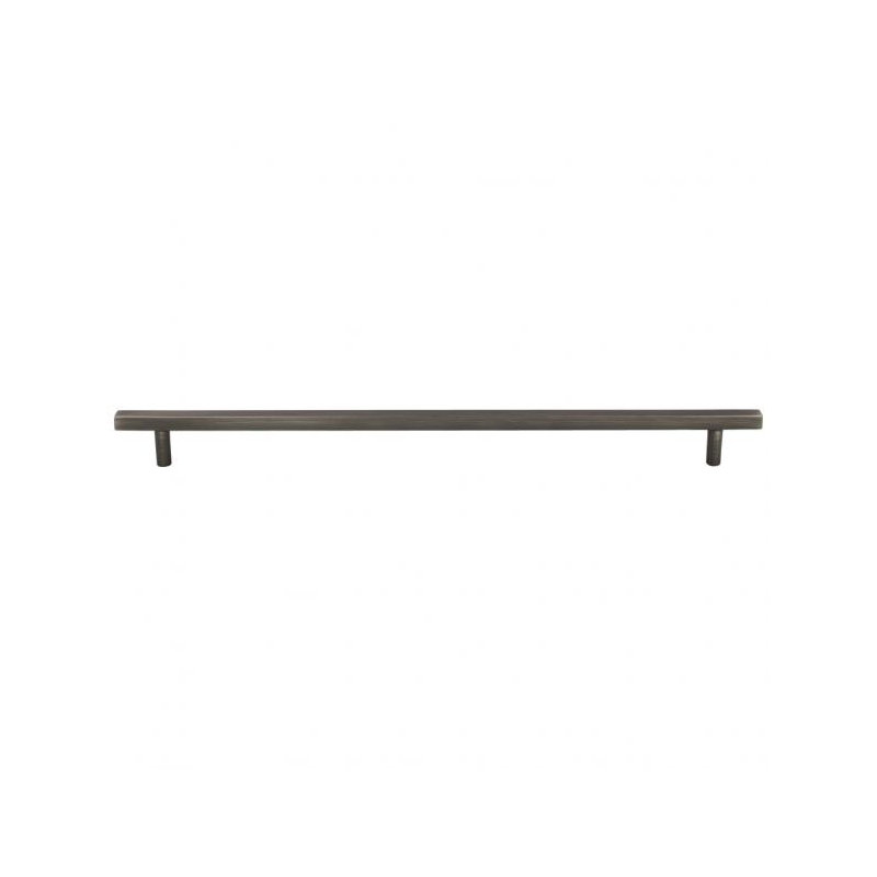 Dominique Bar Pull, Brushed Pewter, 3 3/4"