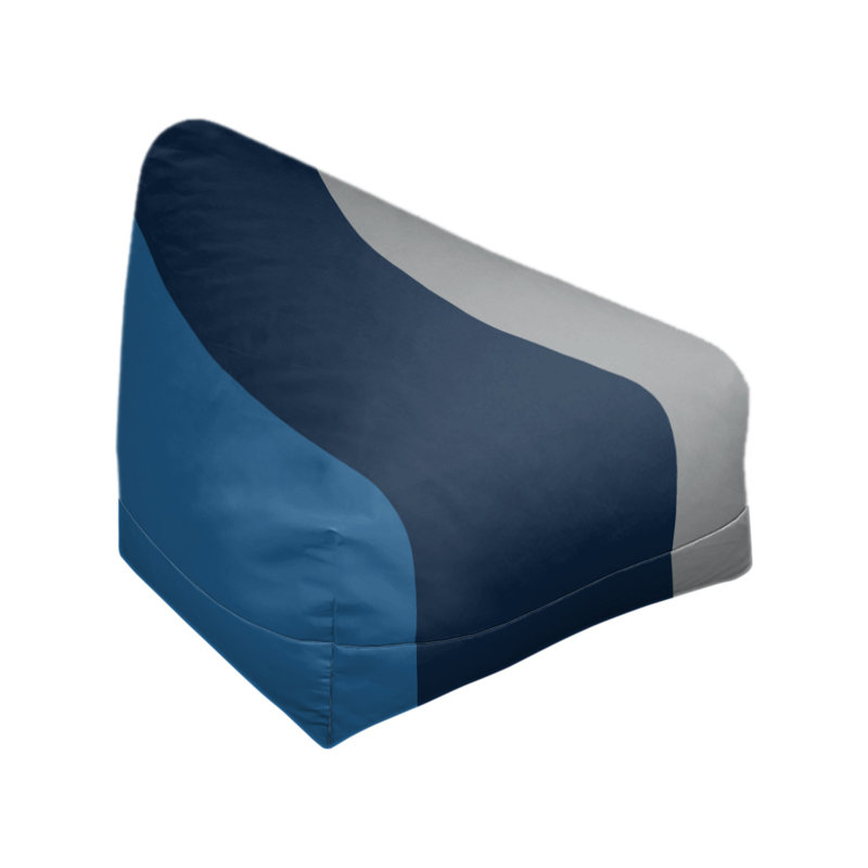 Fauteuil à billes Washington, Bleu lac / bleu nuit / gris clair de lune, 27 po x 27 po x 30 po