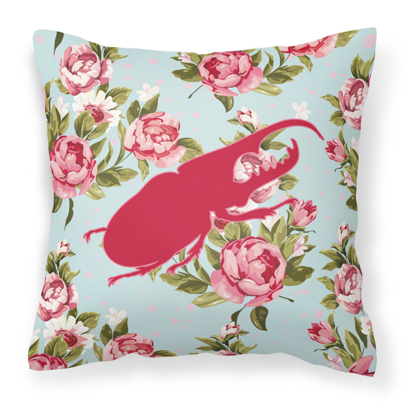 Coussin décoratif intérieur / extérieur Beetle, H 14 po x l 14 po x P 4 po
