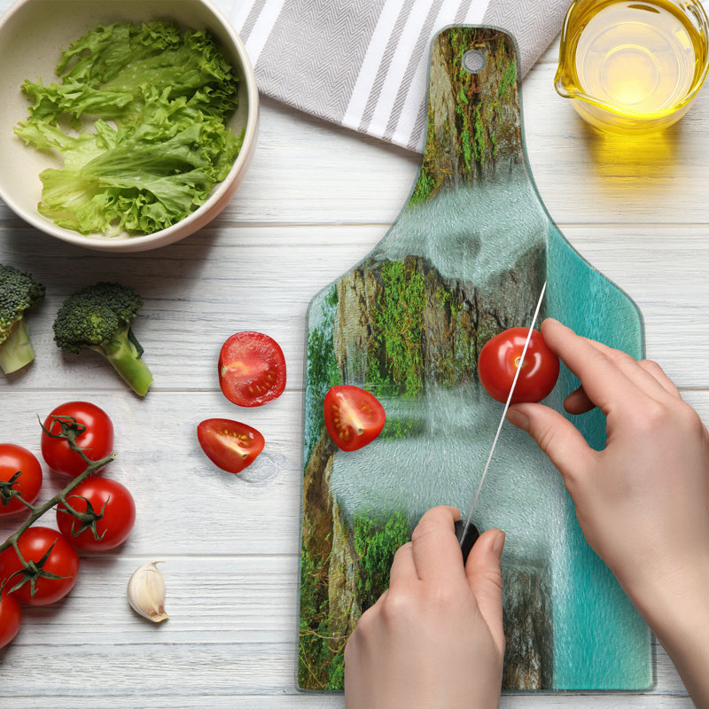 Planche à découper en verre trempé Ambesonne