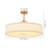 Aurelia 6-Light 24" Fabric Drum Semi Flush Mount Ceiling Light