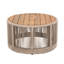 Table basse pour l'extérieur en corde de rotin et bois d'acacia-459748221-459748219