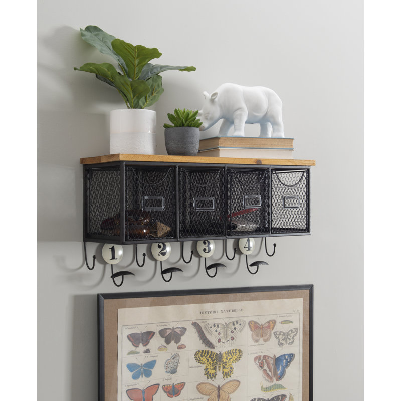 Calsbeck Wall 9 - Hook Wall Mounted Coat Rack