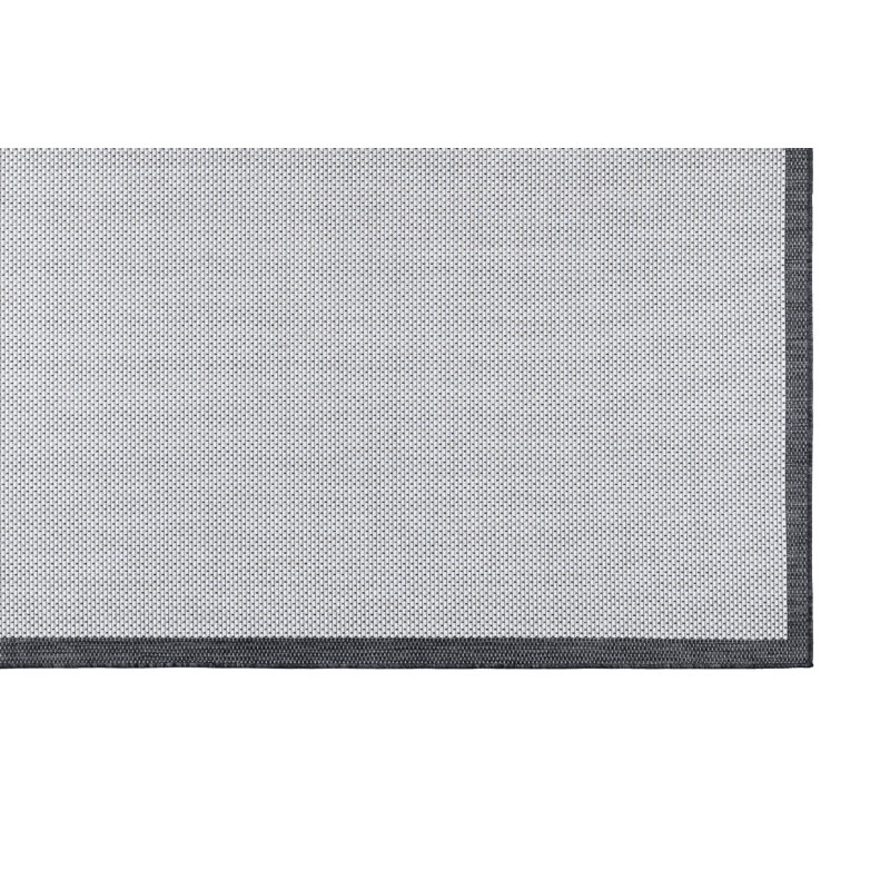 Élégant tapis en sisal noir et blanc, 1,6 x 2,6 pi | 100% SISAL durable, hauteur de poils de 0,2 po, 1200 gr / m² | Tissé à la machine avec base en jute, 96 000 points de fil | Facile à nettoyer, idéal pour les espaces de vie modernes