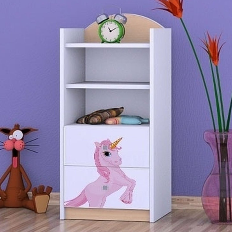 Theresa 96cm H X 45cm W Animals Kids Cube, Bright Pear