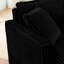 Fauteuil Lazy, fauteuil confortable pour une personne, avec dossier et coussin de siège moelleux, avec accoudoirs des deux côtés, convenant au salon et à la chambre à coucher - noir-944453506
