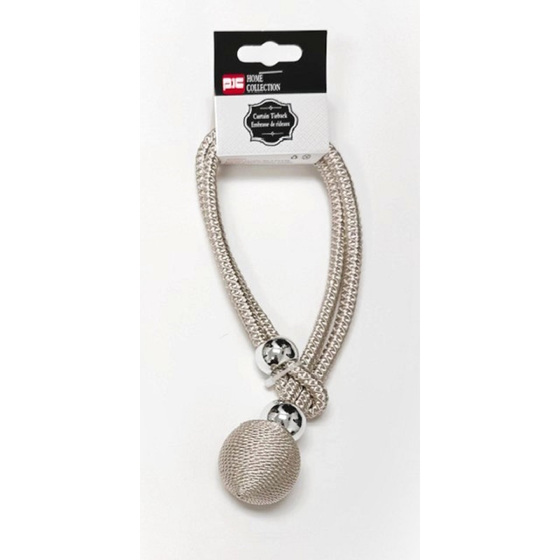 (17 ") Boule d'attache de rideau réglable, Champagne