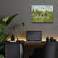  «Green Pasture» par Silvia Vassileva, art mural en verre acrylique, 16 po x 12 po