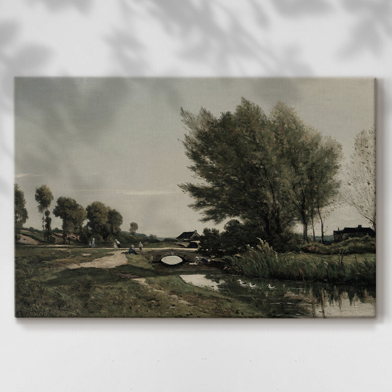Paysages rétro-CDxxviii - Cavas enveloppés de galerie, 32 x 48