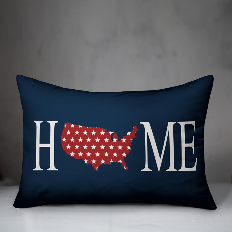  Housse de coussin lombaire intérieur / extérieur United States Home, Housse de coussin seulement - sans coussin