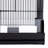 Knox 23 in. Steel Pointed Top Table Top Bird Cage with Wheels with Stand with Perch with Tray