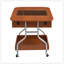 Table basse moderne et fonctionnelle avec roulettes, conception pliante et amplement de rangement pour un salon polyvalent