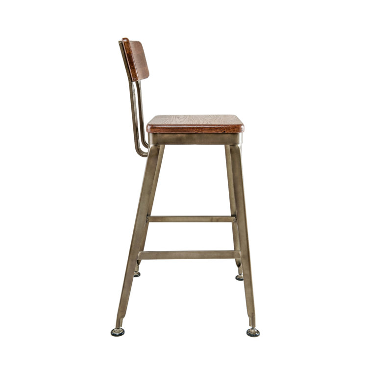 Jorrik Counter Stool with Metal Frame, Bar Stool (30" Seat Height)