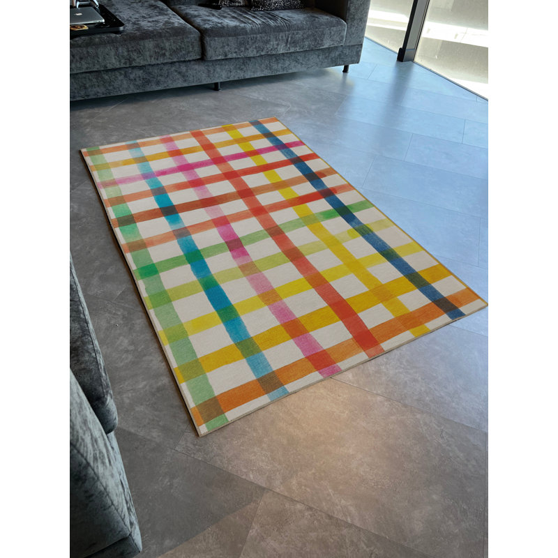 Tapis multicolore multicolore, Rectangle 3 pi 11 po x 5 pi 11 po