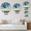 Blue Coastal Sunrise - Horloge murale traditionnelle-243551467