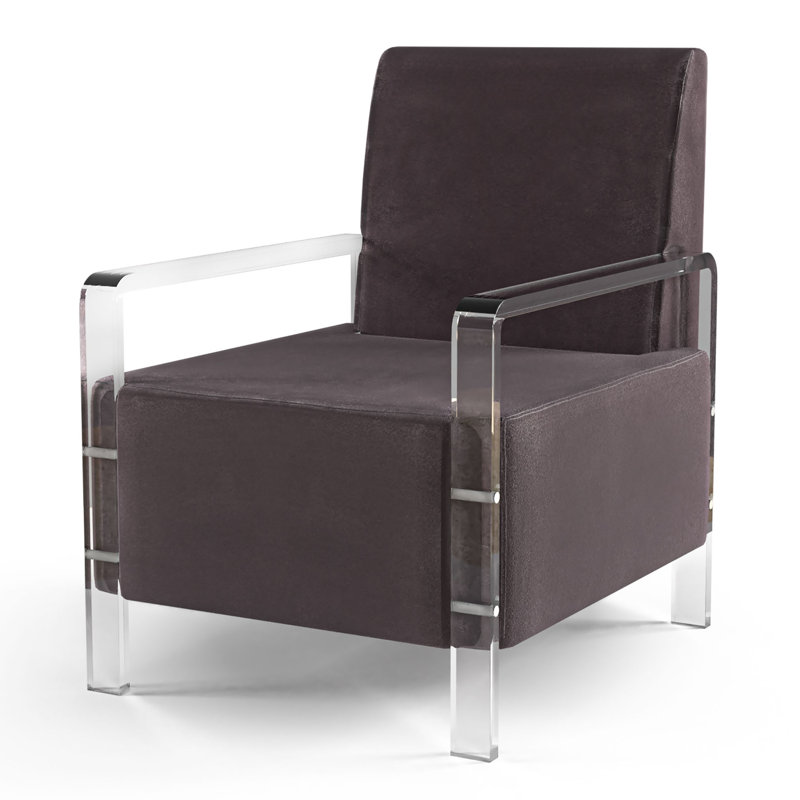 Fauteuil de 26,75 po de large Dagostino, Gris