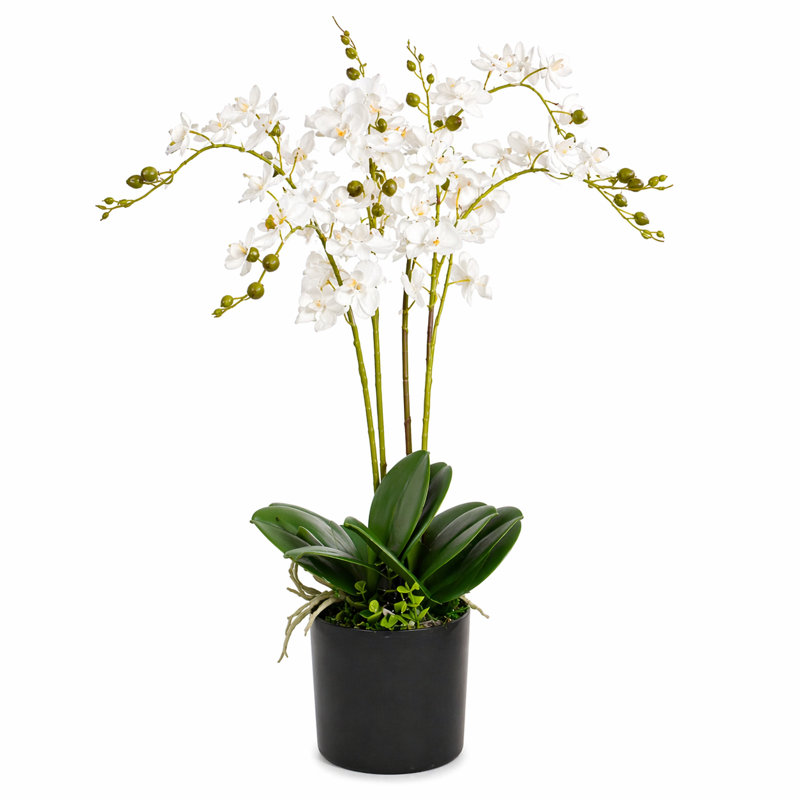 Plastic, Silk Artificial Arrangement in Pot