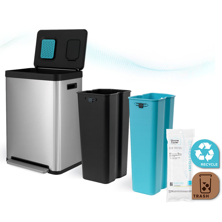 Wayfair  21 - 30 Gallon Kitchen Trash Cans & Recycling You'll Love in 2023