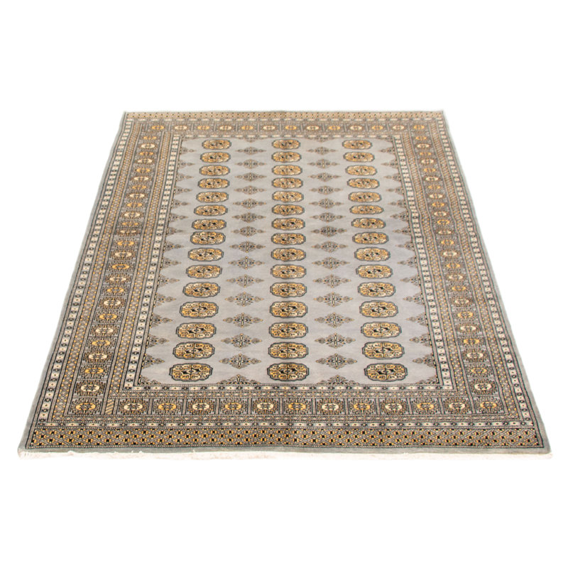 Tapis gris Finest Peshawar Bokhara 5 pi 7 po x 7 pi 7 po