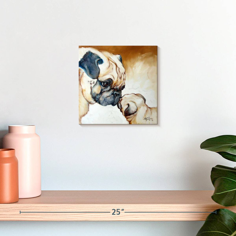 «Crowle Pug's Love», H 10 po x l 10 po