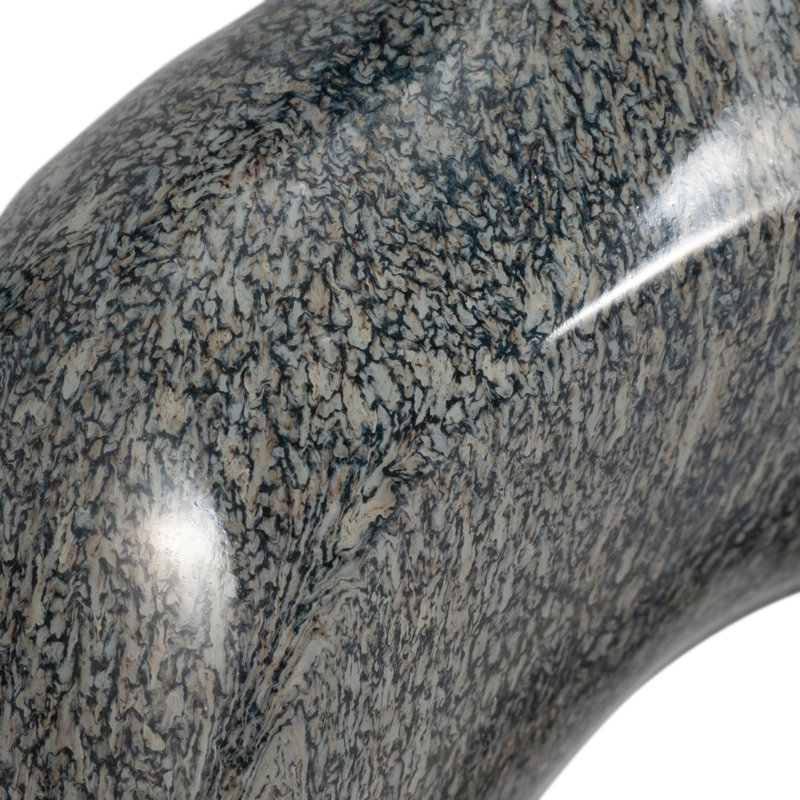 Ilariana Stoneware and Ceramic Vase with Sculptural Open Silhouette and Modern Art-Inspired Design Element or Decorative Display on Shelves or Tabletops in Contemporary Interiors