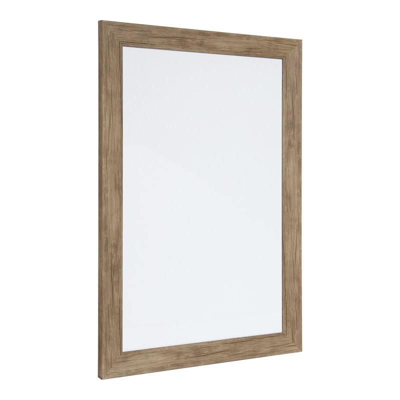 Beatrice Magnetic Melamine Dry Erase Board, Rustic Brown, 27'' x 18''